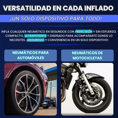 AirGo® – Inflador de Llantas 100% Portátil